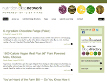Tablet Screenshot of nutritionblognetwork.com